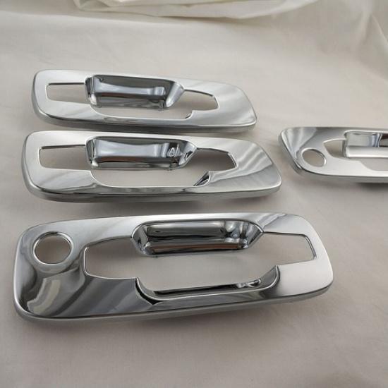 4X Door Handle Base Bowl Lid Cover Trim For 01-07 Nissan X-Trail SUV T30 Chrome