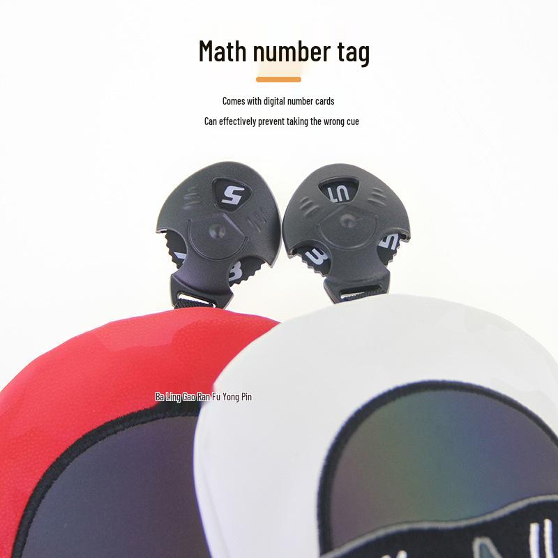 Waterproof Embroidered Skull Golf Club Head Cover - 3 Colors