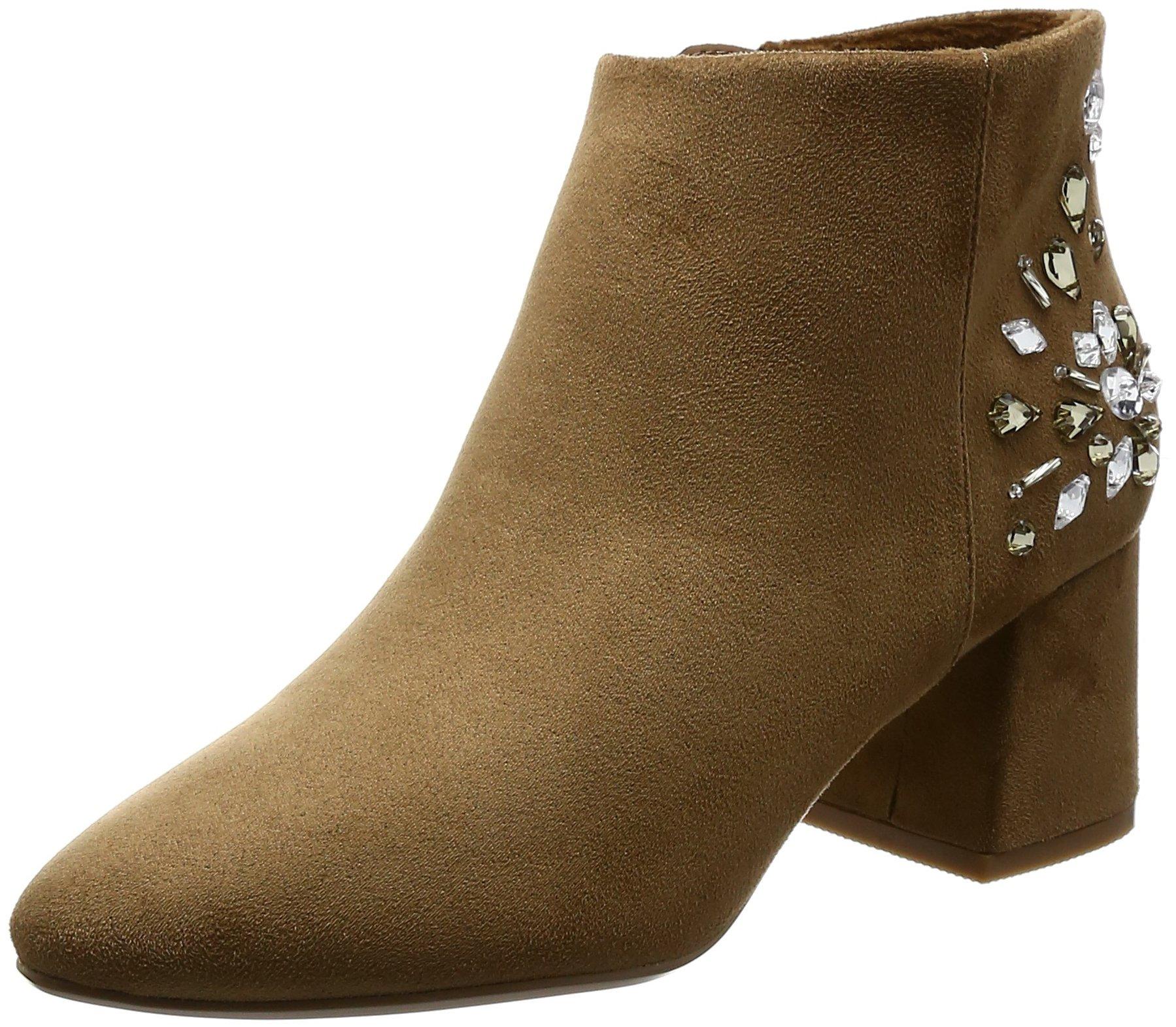 

Женские ботильоны Bridget Birkin с драгоценностями и боковой молнией, дубленая кожа цвета дуба, размер 22,5 см, 573005