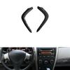 Powerful 1 Pair Dashboard For Toyota Corolla Altis 2007-2013 ABS Carbon Fibre Consoles Outlets Lower Trim