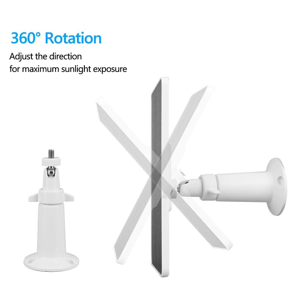 1-3PCS Solar Panel Camera Charger 360°Adjustable Wall Mount Camera Solar Panel for Arlo Essential Spotlight/XL Spotlight Camera