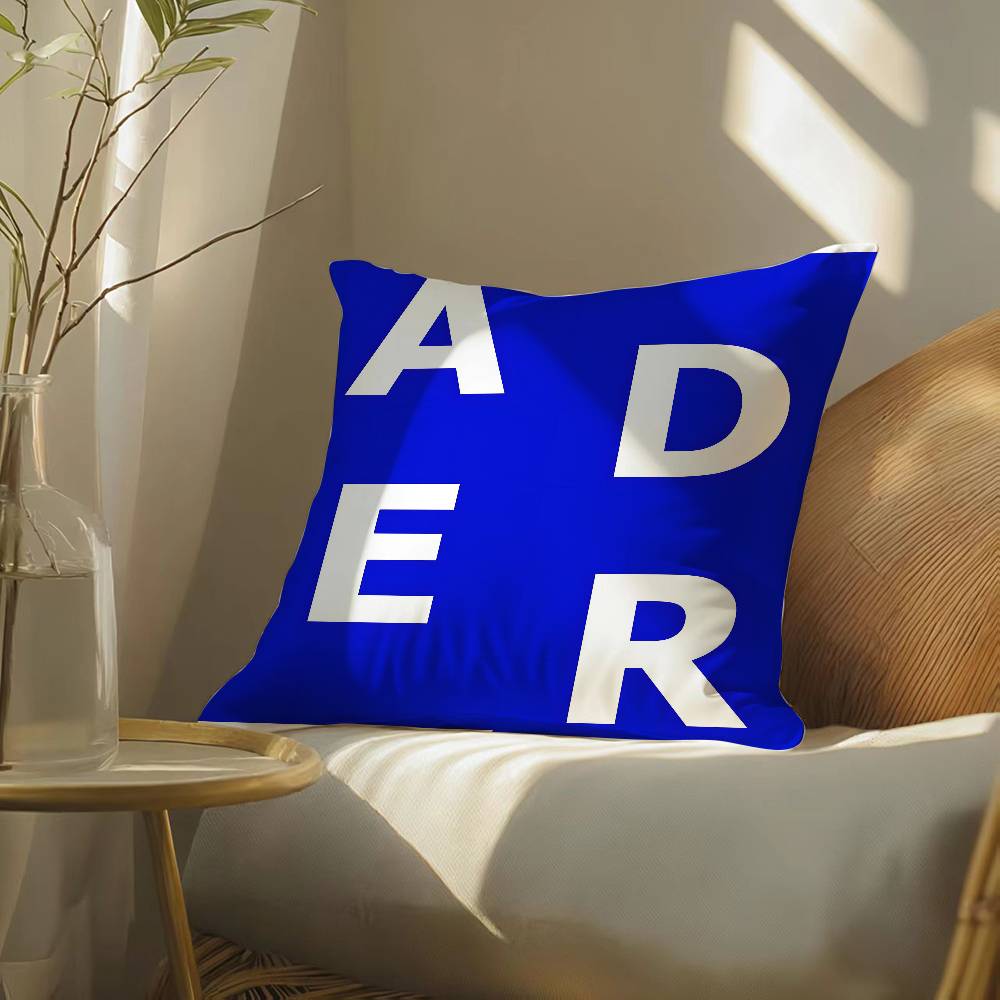 Avant-garde Fashion Ader Error-E Pillow Case Silky Elegant Comfort Sofa Bed  Invisible Zipper Beach Pillowcase