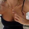 Gold Silver Color Necklace Shiny Delicate Sun Flame Long Tassel Pendant Clavicle Chain Birthday Party Gift Women Fashion Jewelry