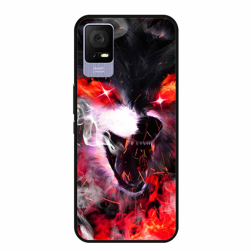 For TCL Ion V Case IonX Painted Cat Soft TPU Black Silicone Phone Cases for TCL Ion X Cover Fundas IonV Coques for TCLIonX Bags