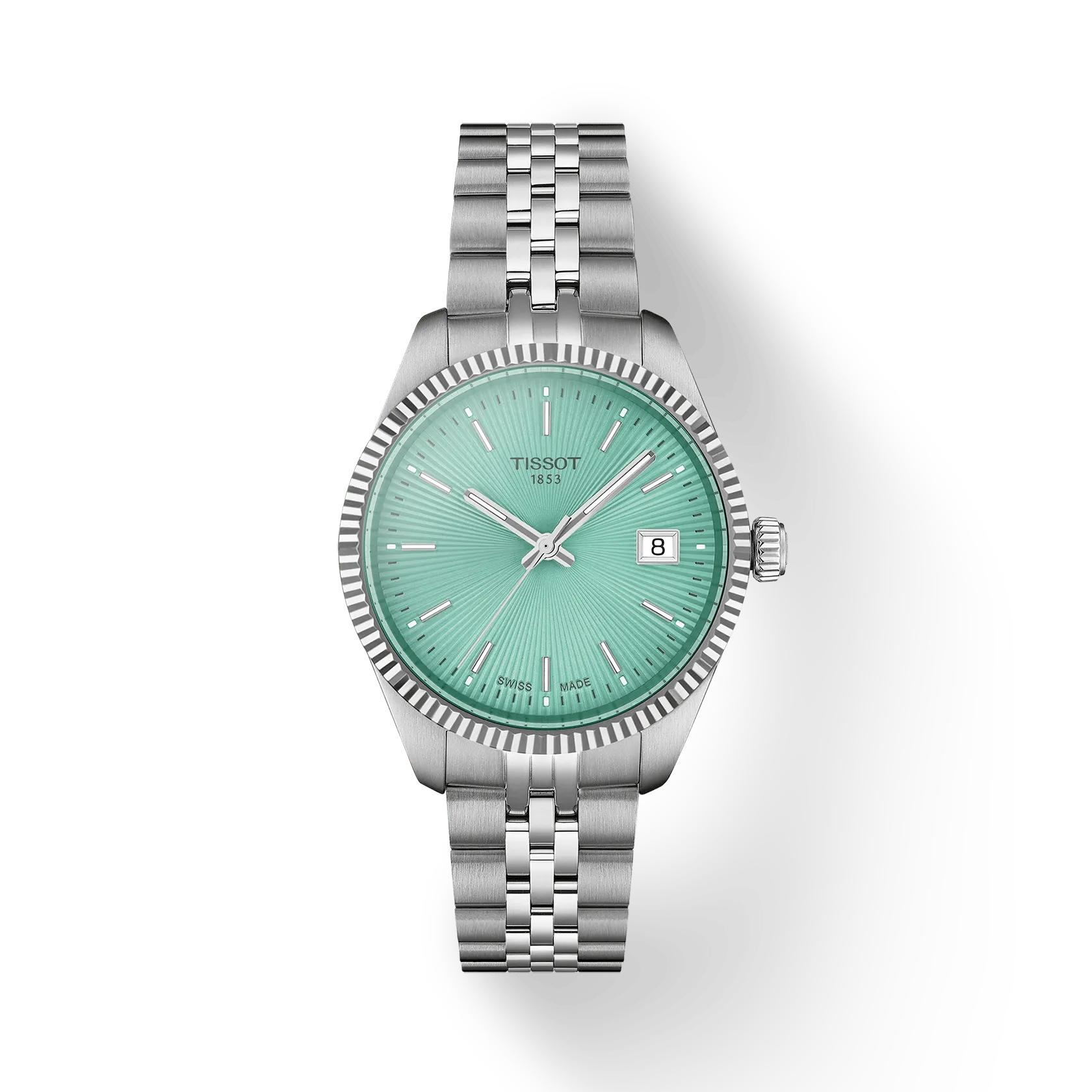 Tissot Stainless Steel Green Dial Men s Fashion Watch T156.210.11.091.00 зелёный