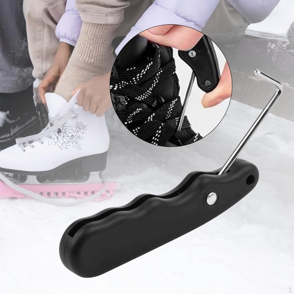 Eiskunstlaufschuh Schnürsenkel Spanner Schnürsenkel Einzieher Anziehwerkzeug für Eiskunstlaufschuhe