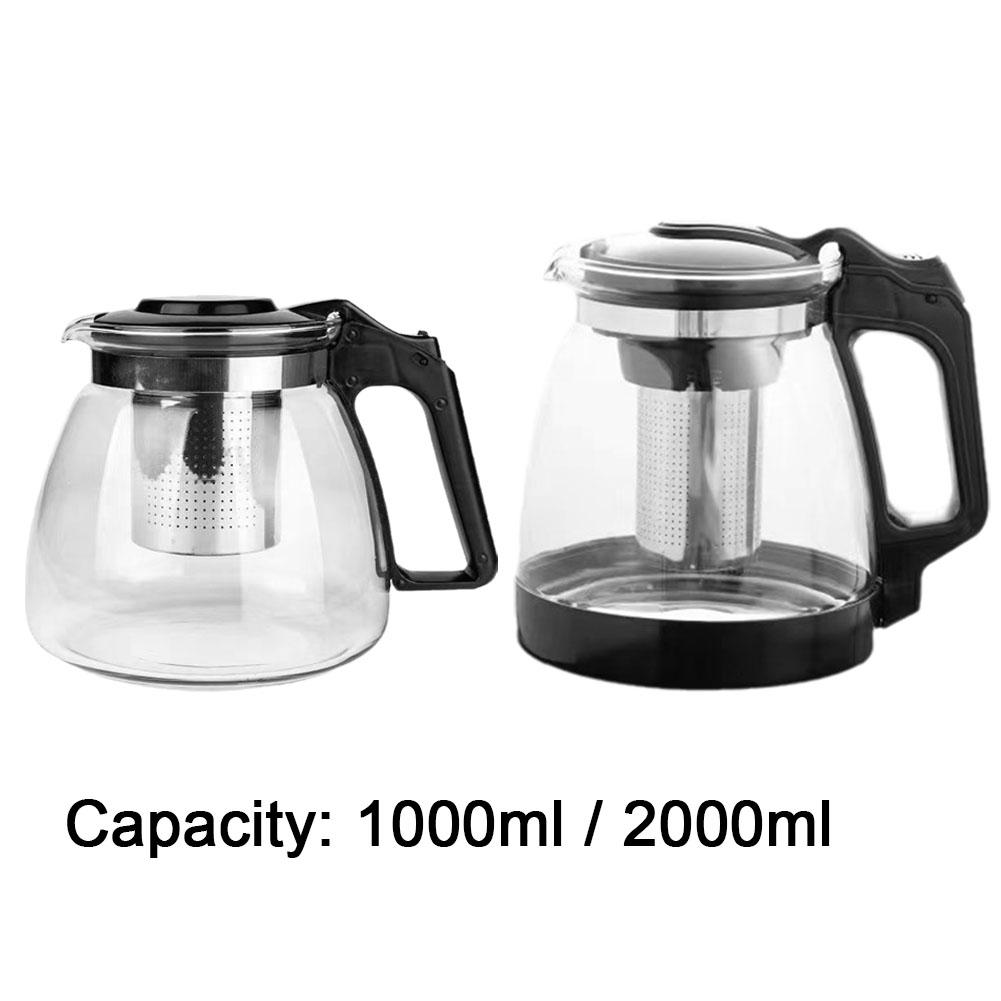 Glass Teapot with Tea Strainer Large Capacity Water Container Chinese Traditional Kung Fu Teaware Tea And Water Separation