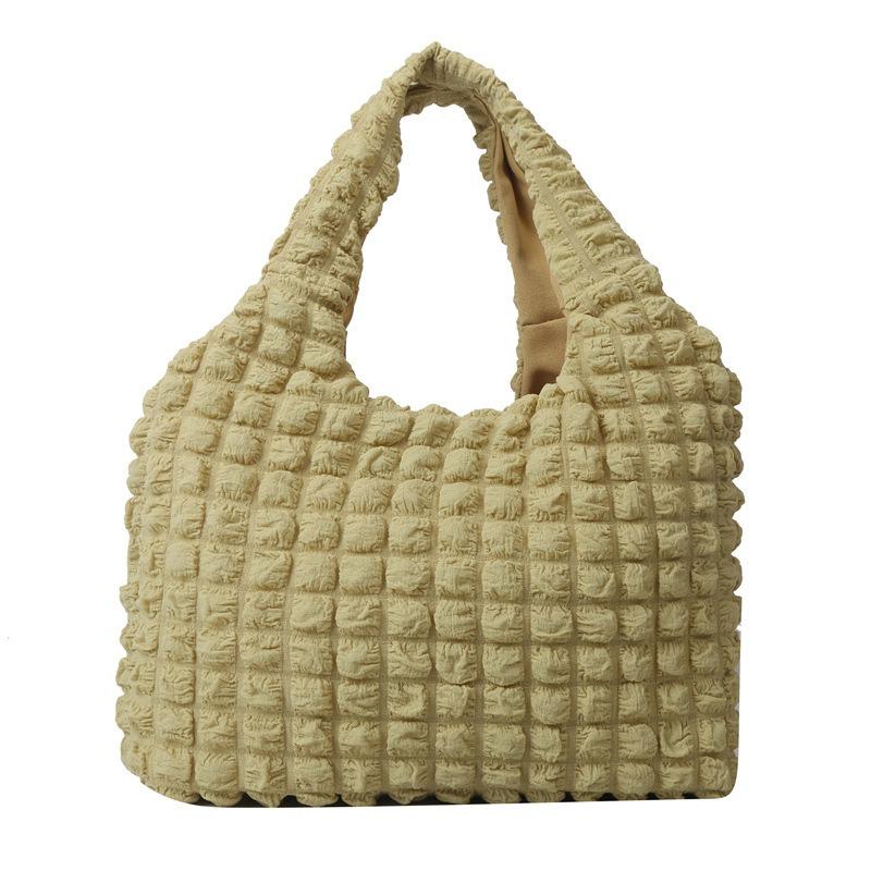 Personalized Pleated Bubble Women's Bag 2024 New Street Style Handbag Casual Large Capacity Single Shoulder Underarm Cloud Bag
