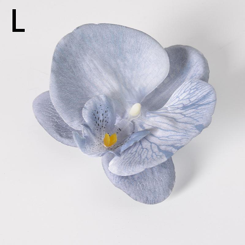 10 Stück Simulierte Gemusterte Schmetterlingsorchidee Künstliche Blumen für Heim-Zimmerdekoration Hochzeitskranzdekoration DIY Haarkarten