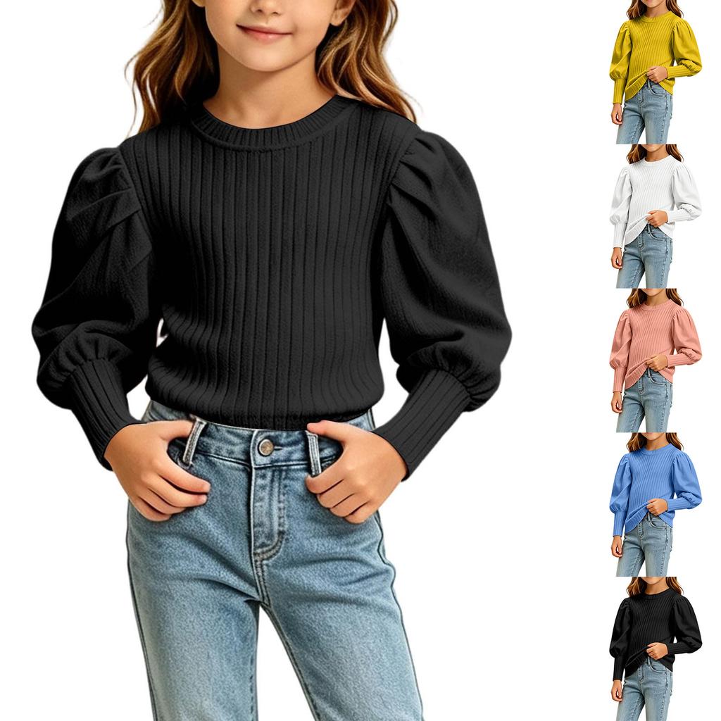 Stylish and Comfortable Girls' Winter Long-Sleeve Top