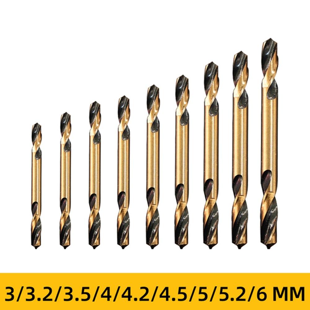 High Speed Steel Doubleheaded Auger Drill Bit 1pc For Drilling For Metal Wood with Hand Drill and Electric Drill
