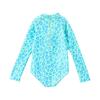 ASK JUNIOR Girls' UV Protection Leopard Print One-Piece Swimsuit