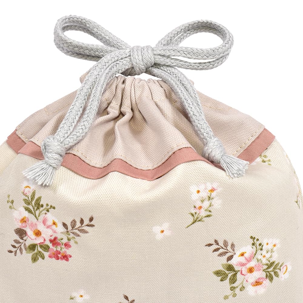 COLORFUL CANDY STYLE Drawstring Gussetless Lunch Bags Name Petit Bouquet Set of Cute Drawstring Elementary School Lunch Elementary School Entrance