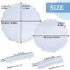2 Size Large Silicone Tray Molds with Handles Molds 13 Inches Round Big Tray Resin Mold Irregular Geode Coasters Jewelry Plates Mold for Epoxy Resin