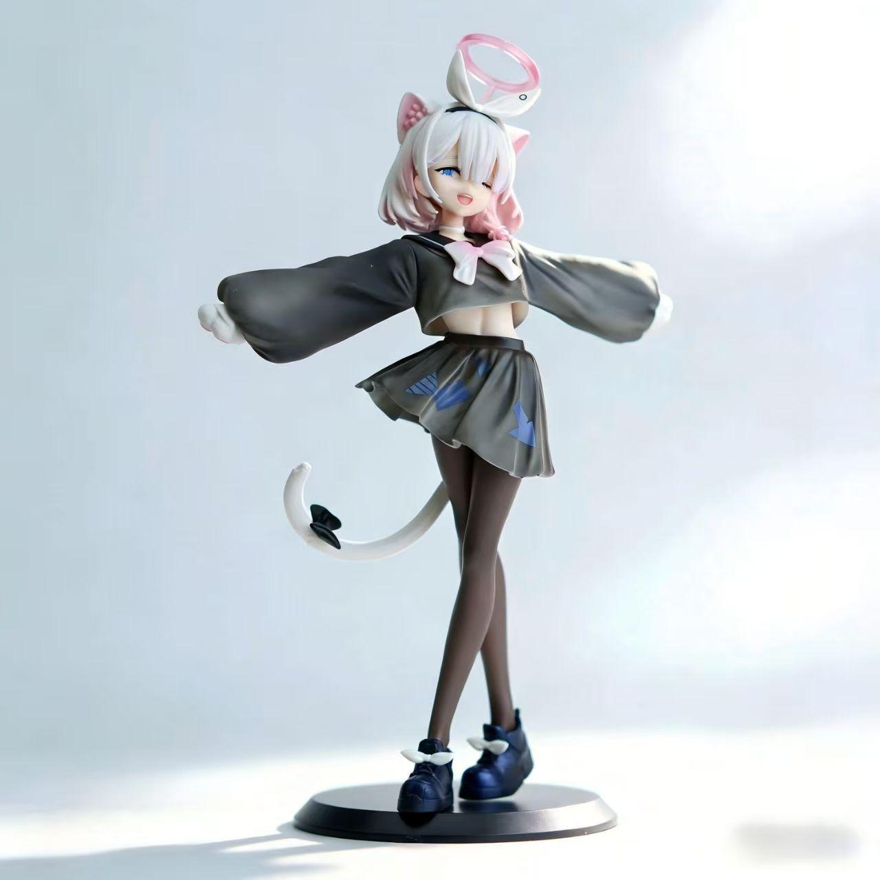 

Blue Archive Arona Plana Cat Ears Ver. Anime Cute Sexy Beautiful Girl Figure 22cm Can move PVC Collectible Model Doll Toys Gifts No box
