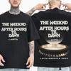 The Weeknd After Hours Til Dawn Tour Grafik 100% Baumwolle Unisex Shirt 2026 Sommer Neu Unisex Hip Hop Mode Kurzarm T-Shirt