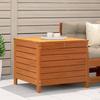 Garden Stool Wax Brown 62 X 63.5 X 53.5 Cm Solid Pine Wood