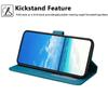 Portemonnaie-Hülle für Galaxy A55 5G - Leder/PU, Blau, Mit Lanyard