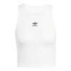 Adidas Originals Logo Embroidered Ribbed Tank Top JC9007