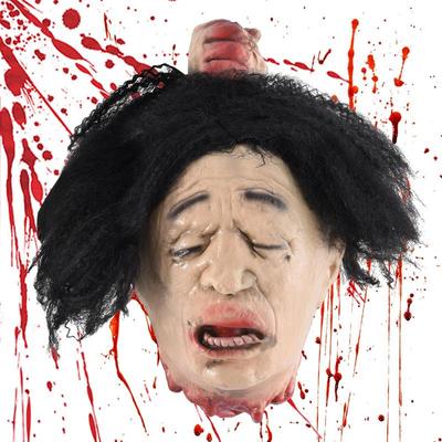 Broken Head Haunted House Secret Room Escape Simulation Human Head Movie Horror Severed Head Creative Trick Prop Halloween Decor