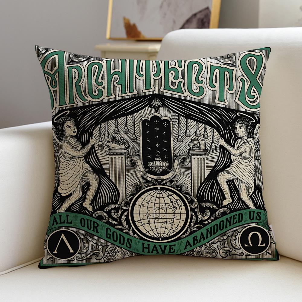 

Rock AArchitectsS Cushion Cover Breathable and skinfriendly linen pillowcase square removable and washable cushion 30X30cm