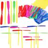 30/50Pcs Novelty Plastic Bamboo Dragonfly Propeller Outdoor Classic Toy Kid Gift Rotating Flying Arrow Multicolor Random Color