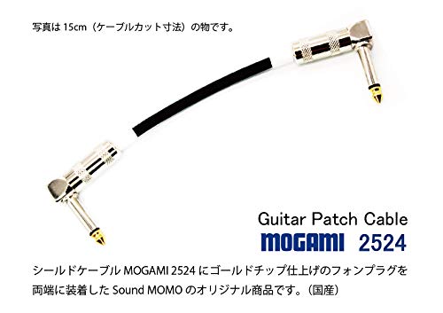 Sound MOMO Guitar Patch Cable P3LL [MOGAMI 2524] Black 15cm