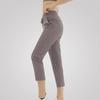Women's Quick-Dry Yoga Pants: Breathable, Loose-Fit, Nine-Point Length with Drawstring for Running and Fitness.