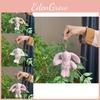 Longeared Bunny Delightful Plush Toy In Pink White And Brown For Keychain Stylish