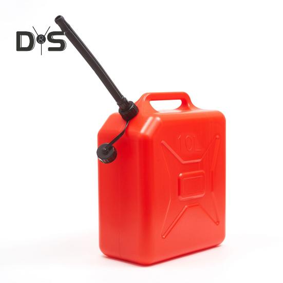 5L/10L Fuel Tank Plastic Transfer Tank with Spout And Handle Portable Fuel Storage Container for Cars Motorcycle Truck