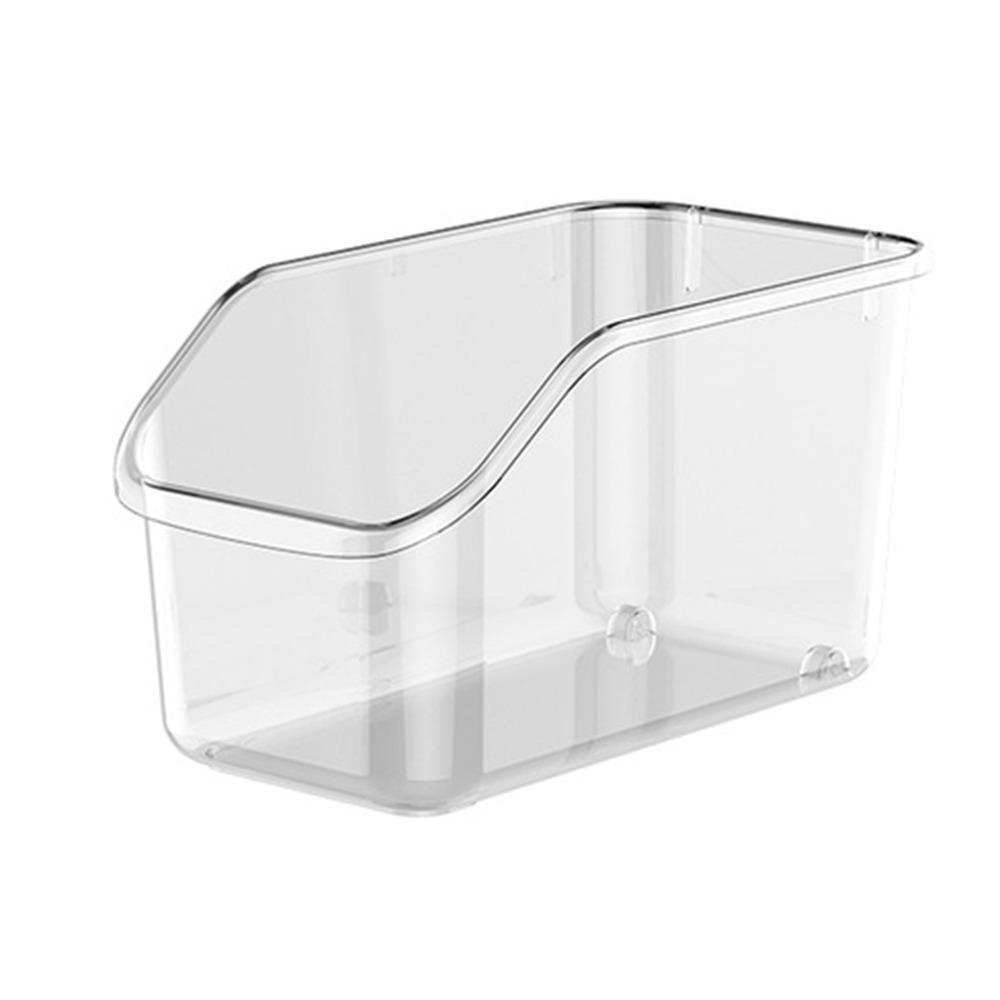 

Прозрачный ящик для хранения в шкафу, большой вместимости, корзины для хранения в ванной, кухонный органайзер L