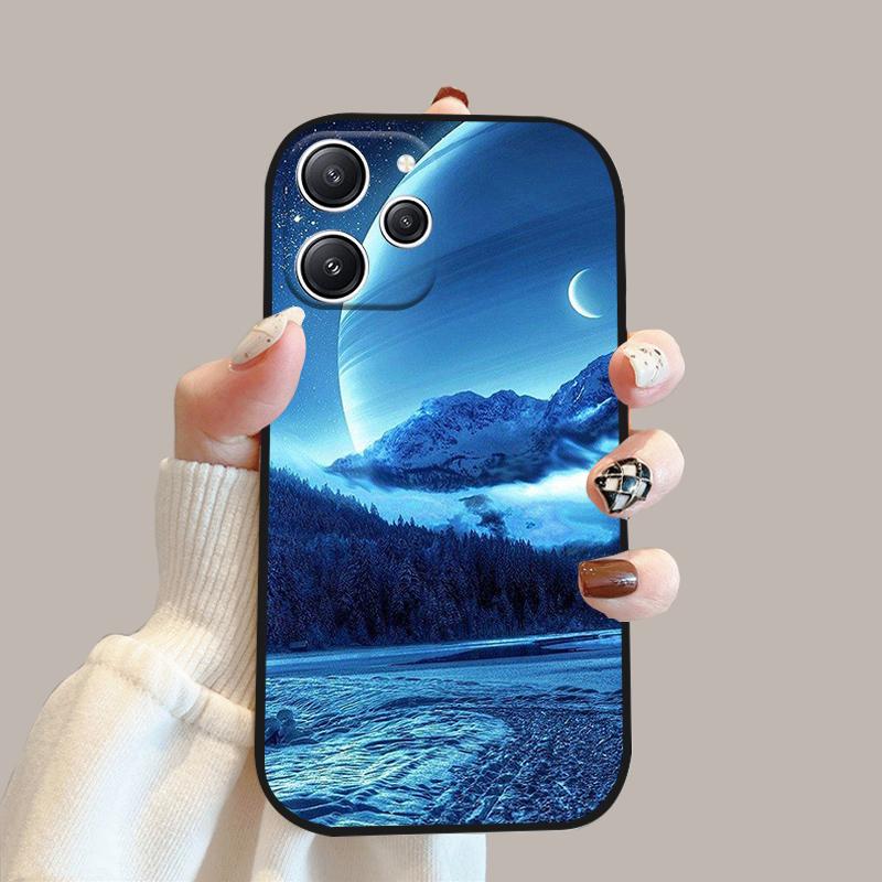 For Redmi 12 4G 5G Silicone TPU Soft Case For Redmi 12R Phone Bumper Cover For Xiaomi Redmi Note 12R 5G Protective Fundas Cases