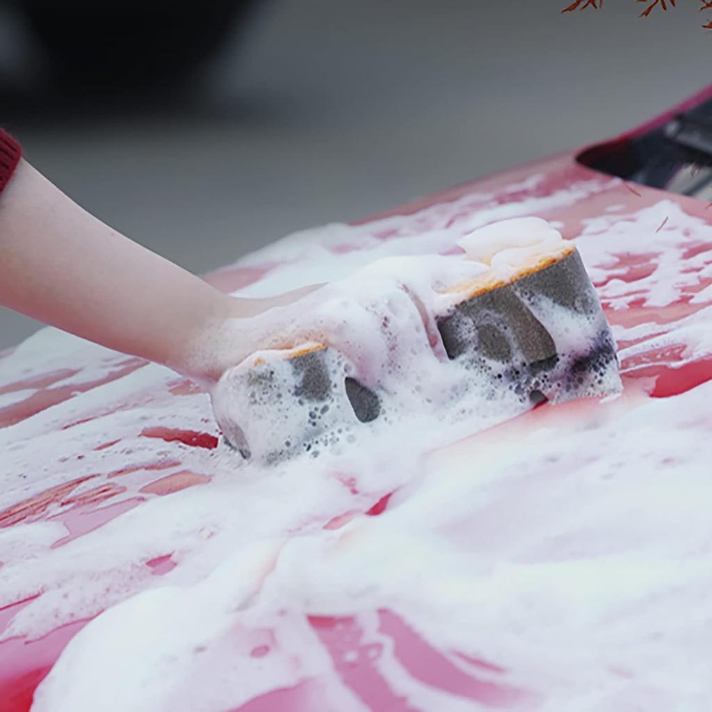 Car Cleaning Sponges, Car Sponge Kit for Outdoor and Window Washing, Large Sponges