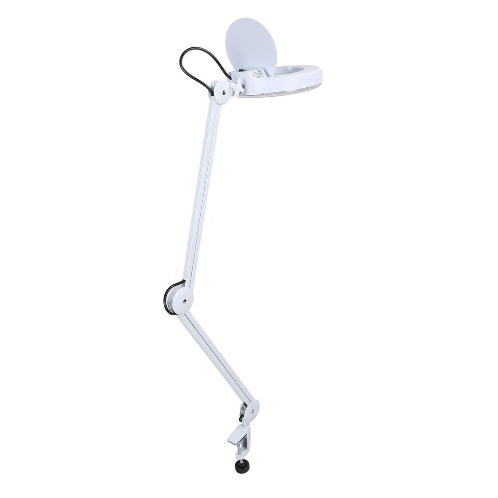 Schönheit Kosmetik Tattoo Maniküre 5x Vergrößerungs Beleuchtete Tischlupe Lampe mit Klemme