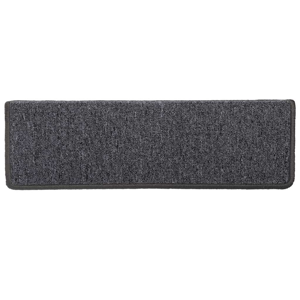 Step Mats 30 Pcs. 65 X 21 X 4 Cm Dark Gray Rectangular Edge