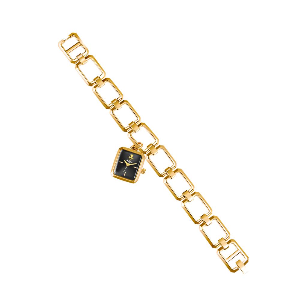 Square Women'S Watch Skeleton Strap Light Luxury Design Pendant Women'S Watch Pendant Bracelet Watch
