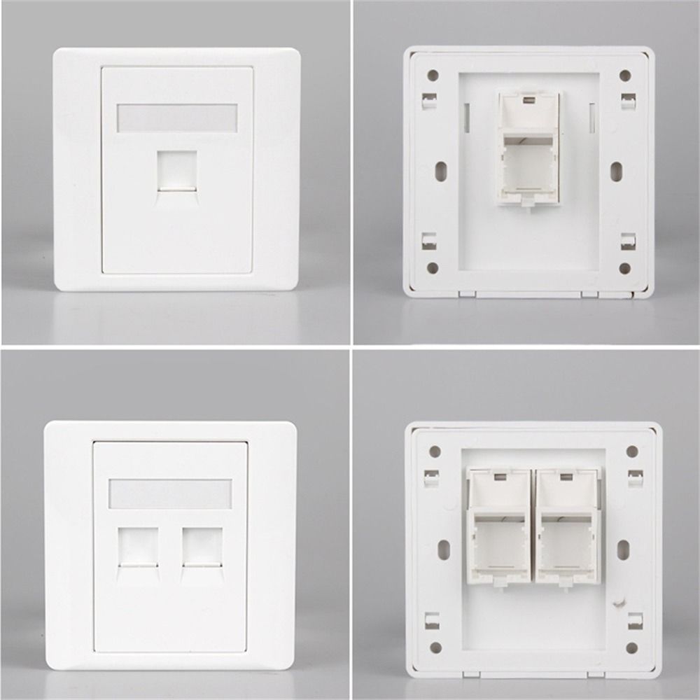 1Pcs CAT5E CAT6 CAT6A CAT7 CAT8 RJ45 Socket Outlet  Home Office Network