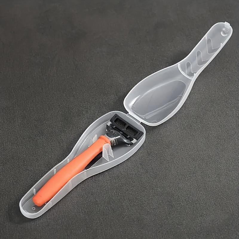 1/2/4 stk Oppbevaringsboks for barberhøvel Gjennomsiktig Plast Barberhøvelboks Bladholder Bærbar Reise Barberhøvel Etui Menns Barberhøvelboks Beholdere