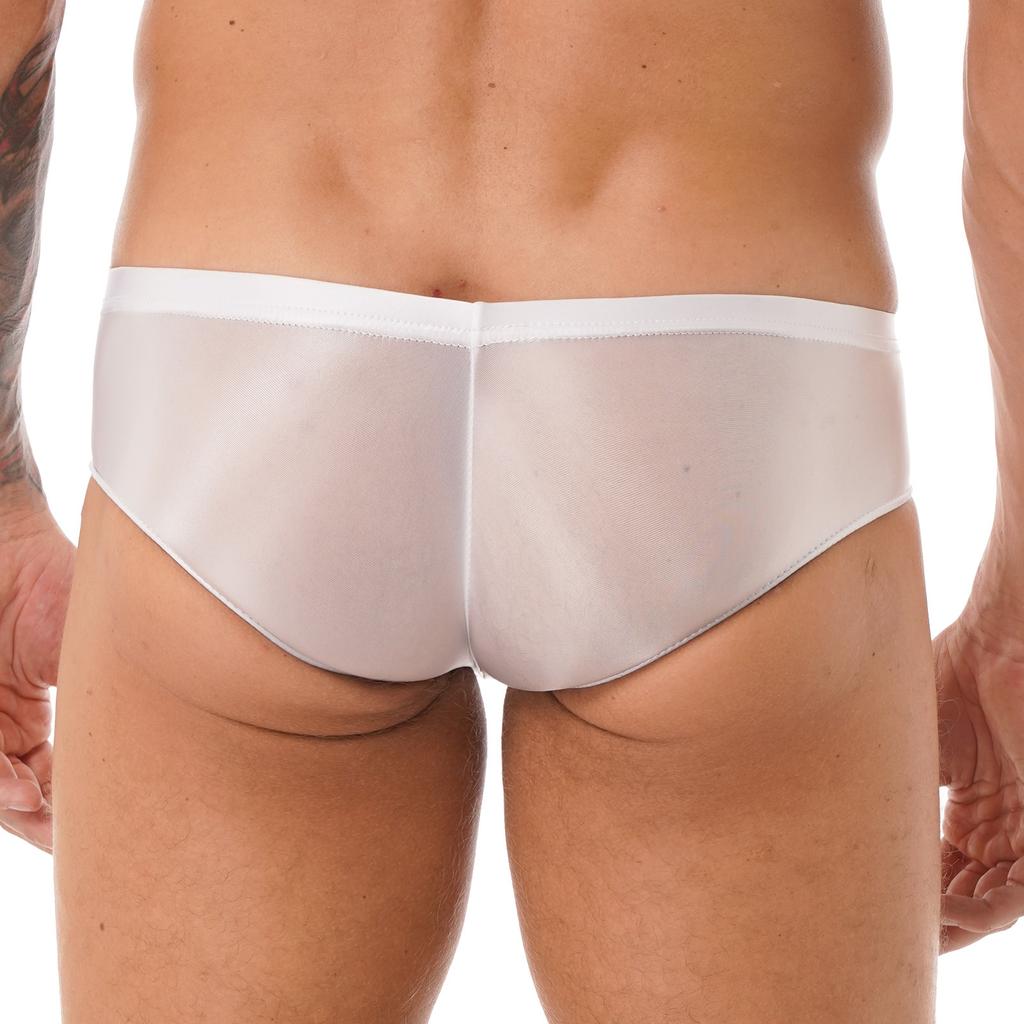 Mens Low Rise Briefs Solid Color Elastic Waistband Underwear Swimwear Lightweight Stretch Comfort Daily Wear