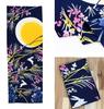 KOMESICHI COLLECTION Airashika Japanese Goods Chusen Tenugui Moonlit Moon Viewing 33 X 90cm "Evening Night"