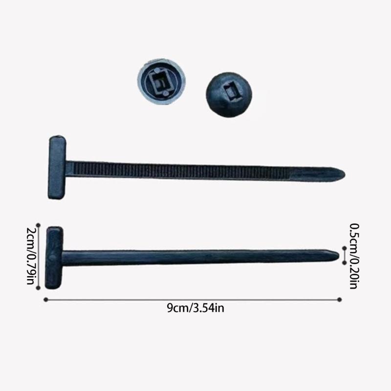 20/50/100Pcs Nylon Universals Cable Tie Buckle Cable Ties Enduring Locking Zip Tie Straps For Mudguard Plate Trunk