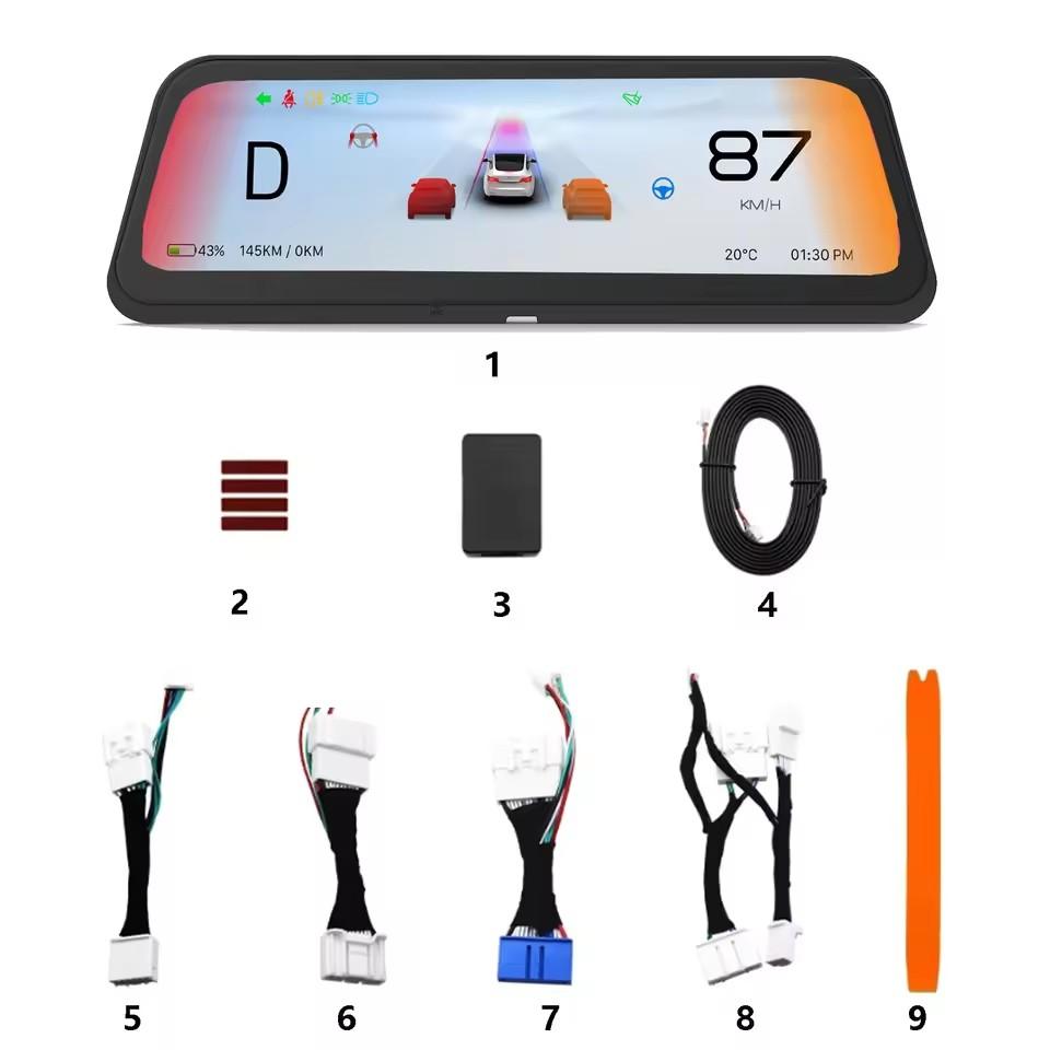 9.6" Head Up Display for Tesla HUD for Model 3 2017-2023 Y 2019-2025 Easy Installation Carplay Android AUTO