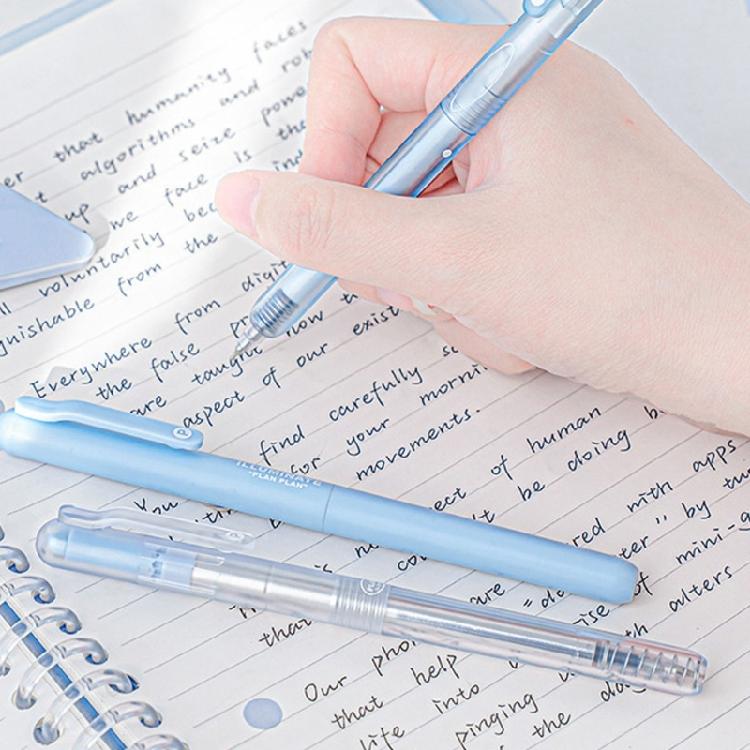 4Pcs Plastic Retractable Gel Pen 0.5MM Fine Point Gel Inks Pen Quick Dry Black Inks for Daily Journaling Note Taking