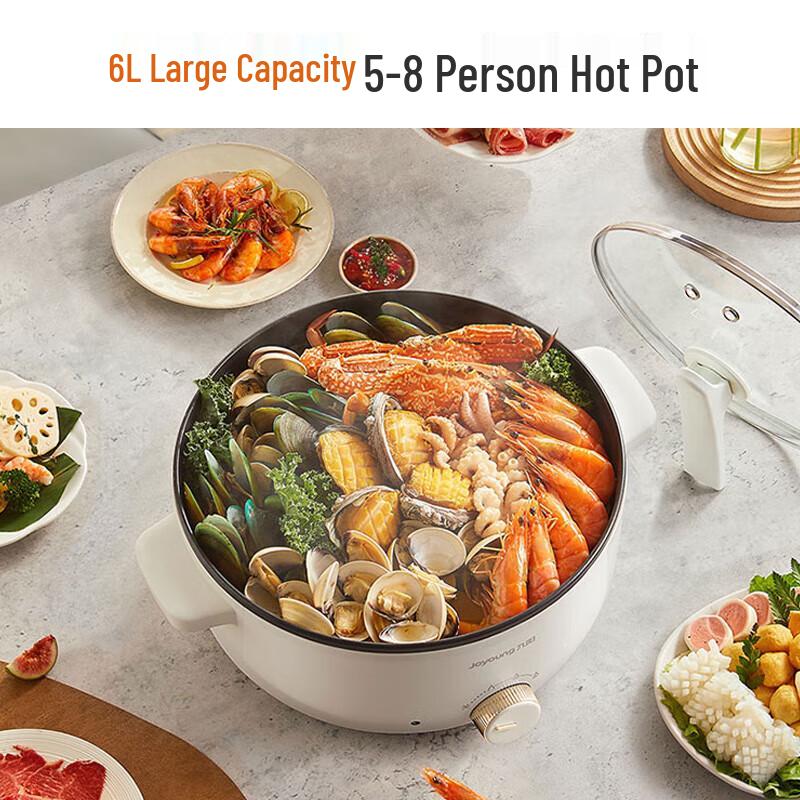 Joyoung 6L Multi-functional Electric Hot Pot CN plug (adapter included)