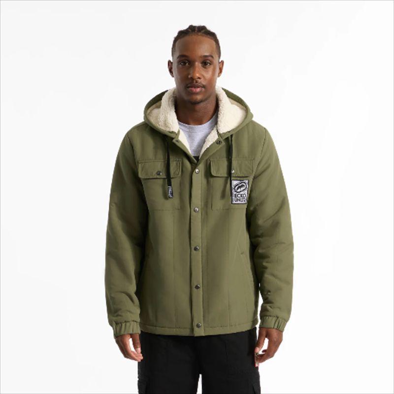 

European and American Orders! Winter Outdoor Men s Water Repellent Fleece-lined Hood Cotton-Padded Coat Men s Thickened Warm Coach Jacket Green 3XL