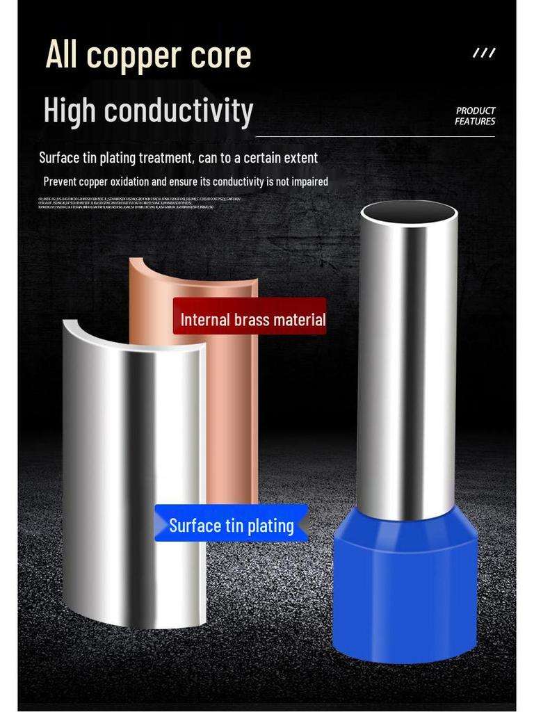 HSC8 6-4 Insulated Tubular Terminal Crimping Pliers Set