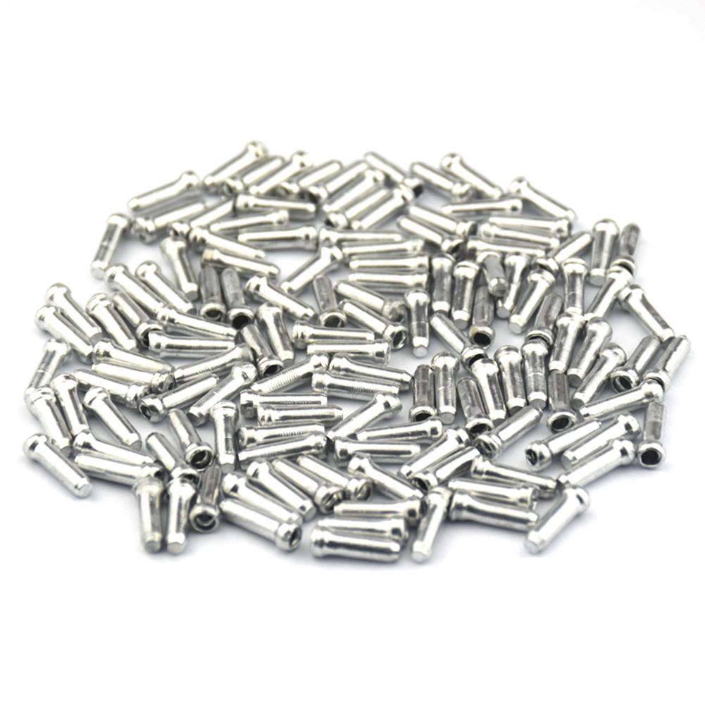 50 Pcs/lot MTB Bicycle Brake Shifter Inner Cable Tips Crimps Aluminum Alloy Cycling Parts Bike Derailleur Shift Cables End Caps