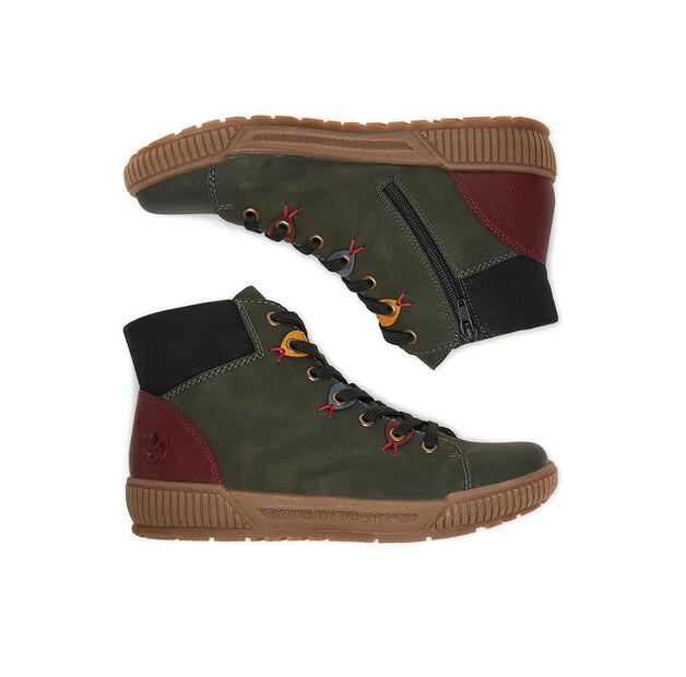 Rieker N0711-54 Green Ankle Boots