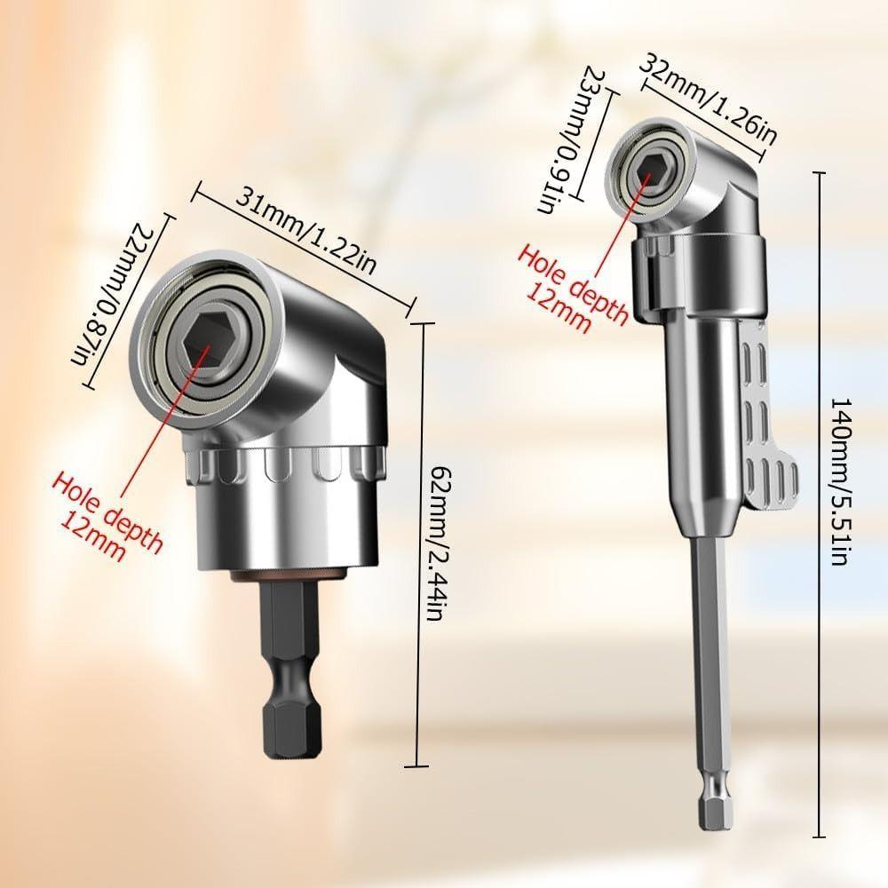 Self-Locking 105°Right Angle Drill Adapter  for Power Drill Tool