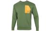 Sweatshirts Men's Green Crew Neck Moderate Regular 535130-67